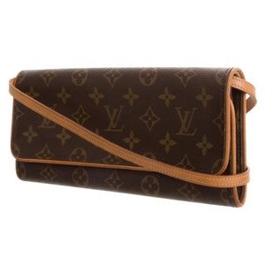 Louis Vuitton Monogram Pochette Twin PM Crossbody.